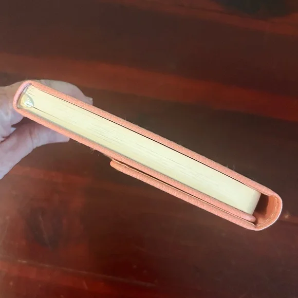 Lined Pink Writing Journal with Gold Pen NWOT - Picture 3 of 3